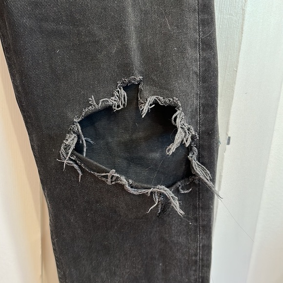 Agolde Black Ripped Jeans - Picture 4 of 5